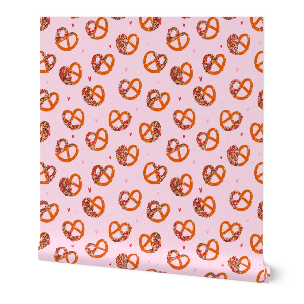 Lovely pretzel cookies pattern, small scale