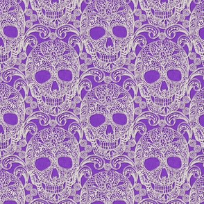 Lace Skulls {Violet 266} - small