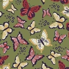 Happy Spring Butterflies V2 - Forest