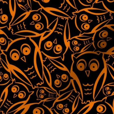 Night Owl - Halloween Black and Orange