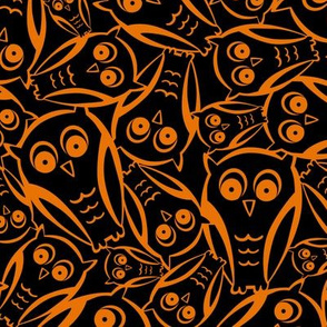 Night Owl - Halloween Black and Orange