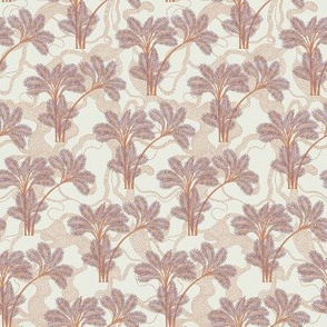 Granny's Wallpaper with Palms / Small Scale