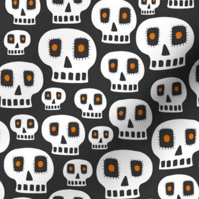 Day Of The Dead - Halloween Skulls Black Regular Scale