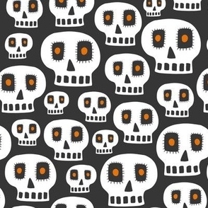 Day Of The Dead - Halloween Skulls Black Regular Scale