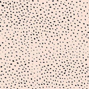 Little cheetah baby animal print minimal small speckles and spots abstract wild cat fur white spots on nude creme off white