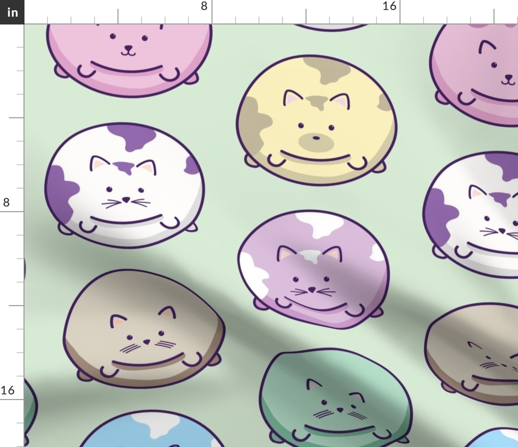 CHUBBY PASTEL CATS