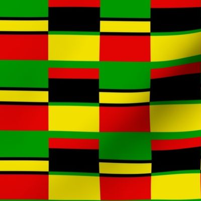 Unity - Red, Black, Yellow and Green - Solid Colors