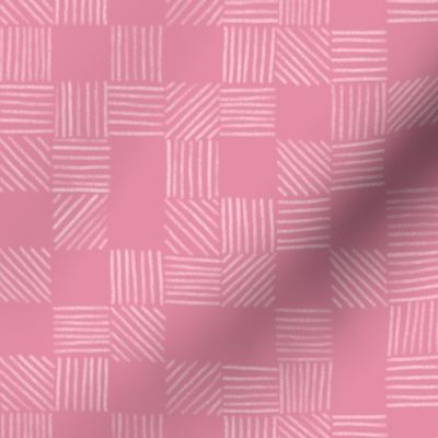Pink Rose Quartz Grid Lines by Angel Gerardo