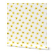 (small scale) Sunshine - cute suns - yellow and white - C20BS