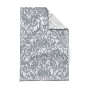 ikat acanthus scroll monochrome