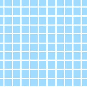 Blue and White Grid