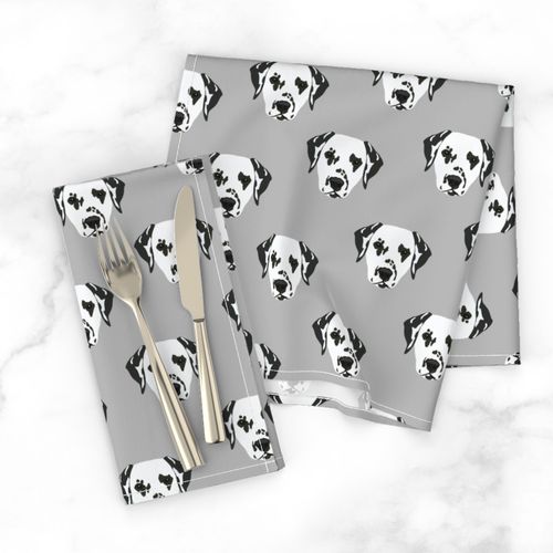 Dalmation Dog Pattern - Gray