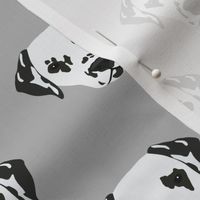 Dalmation Dog Pattern - Gray