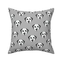 Dalmation Dog Pattern - Gray