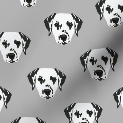 Dalmation Dog Pattern - Gray