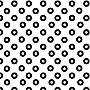 Black 'O's || black and white geometric shapes