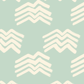 Boho Mountains On Mint medium