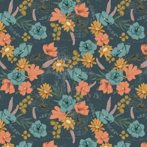 SPRING REVIVAL IN SPRUCE - JUMBO - 12X12 FLORALS