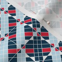 Patriotic Quilt Blocks, Red, White, Blue