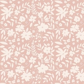 Ditsy Floral / Dusty Pink