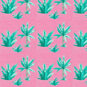 Tropical Foliage  Medium Pink 