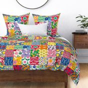 Cheater Quilt LARGESCALE (retro brights) 