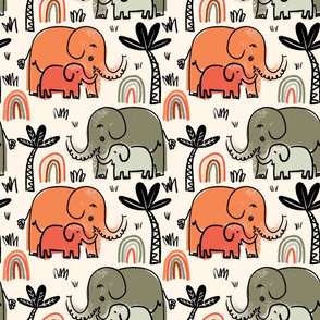 Safari elephants