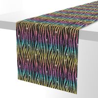 Animal stripes, rainbow black