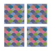 Kaleidoscope Art Deco Abstract Op Art in Bright Multi-Colours - SMALL Scale - UnBlink Studio by Jackie Tahara