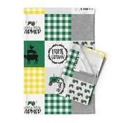 Future Farmer//Green - Wholecloth Cheater Quilt