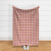 towel - redwood, white and mahogany little plaid little