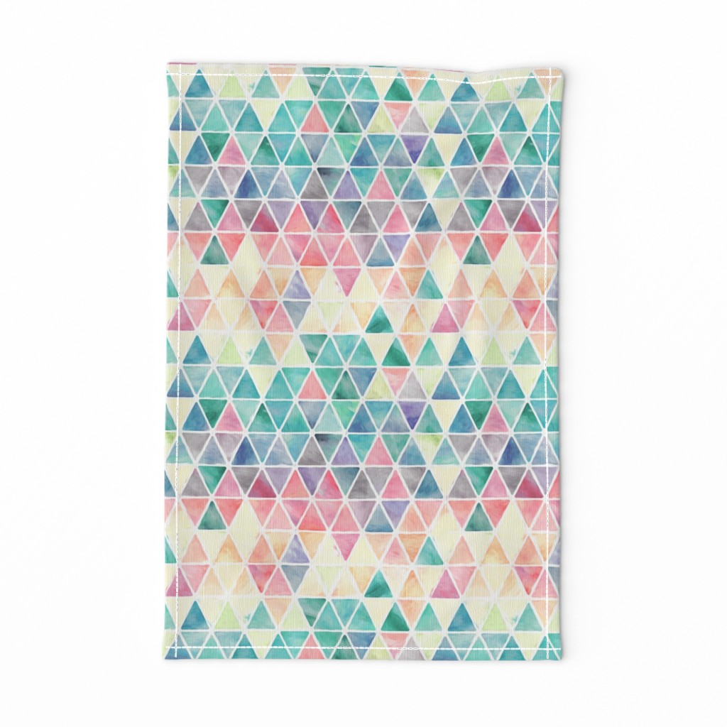 Pastel Painty Triangles - medium print