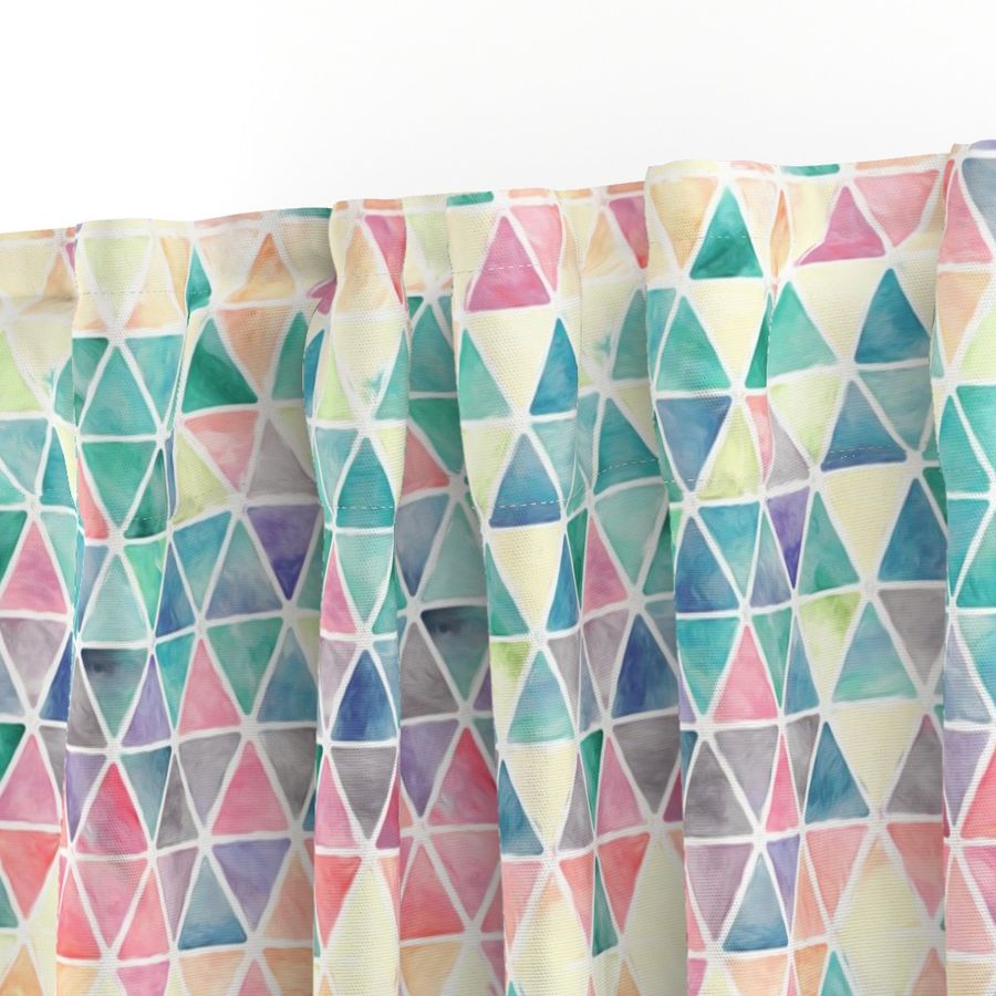 Pastel Painty Triangles - medium print