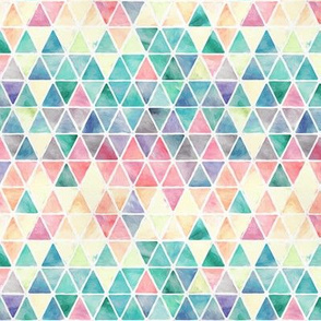 Pastel Painty Triangles - small print