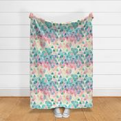 Pastel Painty Triangles - Large print