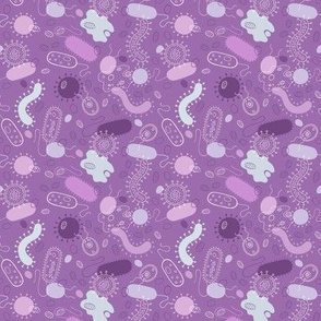 Microorganisms - purple small scale