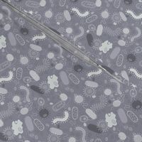 Microorganisms - grey small scale