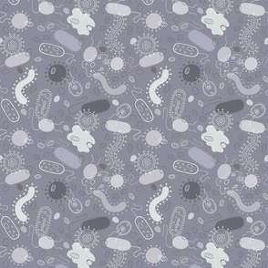 Microorganisms - grey small scale