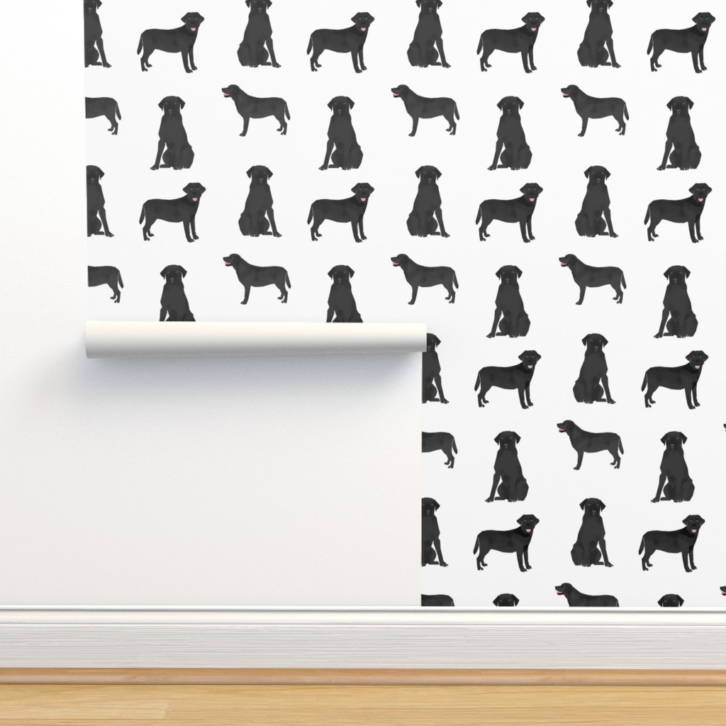 black labrador fabric - dog fabric, dog Wallpaper | Spoonflower