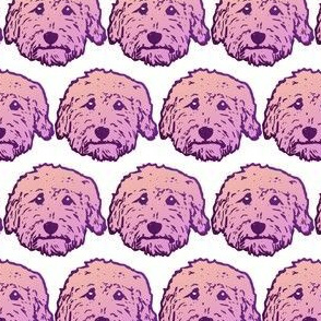 pink and purple doodle dogs? oh my!