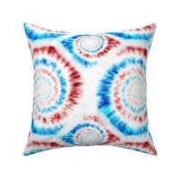 Red, White and Blue Spiral Tie-dye