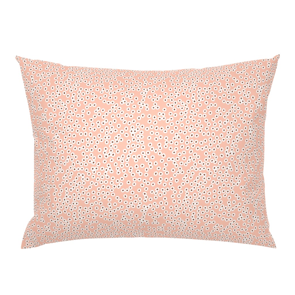 Boho minimal spots and dots trendy abstract animal print nursery neutral girls coral peach black and white