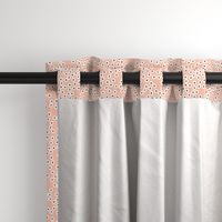 Boho minimal spots and dots trendy abstract animal print nursery neutral girls coral peach black and white