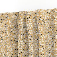 Boho minimal spots and dots trendy abstract animal print nursery neutral girls mustard yellow black and white