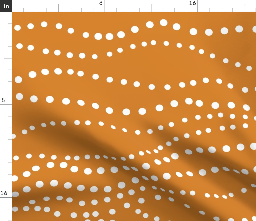 Twinkle Lights - Geometric Dot Stripe Orange Jumbo Scale