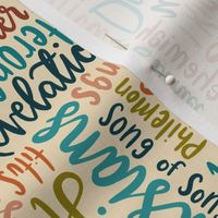 Books of the bible handlettered