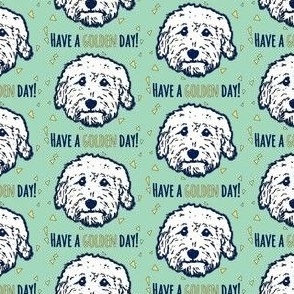 Have a 'golden day' - Goldendoodle dogs in mint