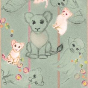 Soft Sage Baby Animals