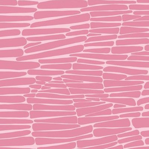 Stacked Pink Rose Blush Geometric by Angel Gerardo