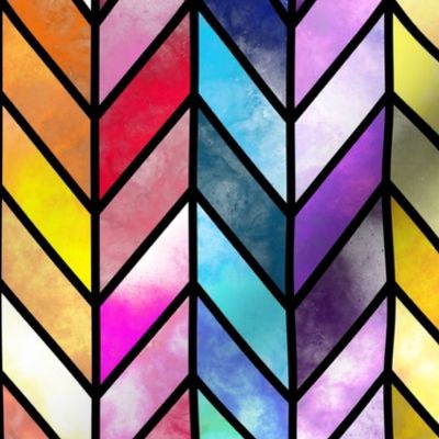 Rainbow Cathedral Windows - Stained Glass (medium)